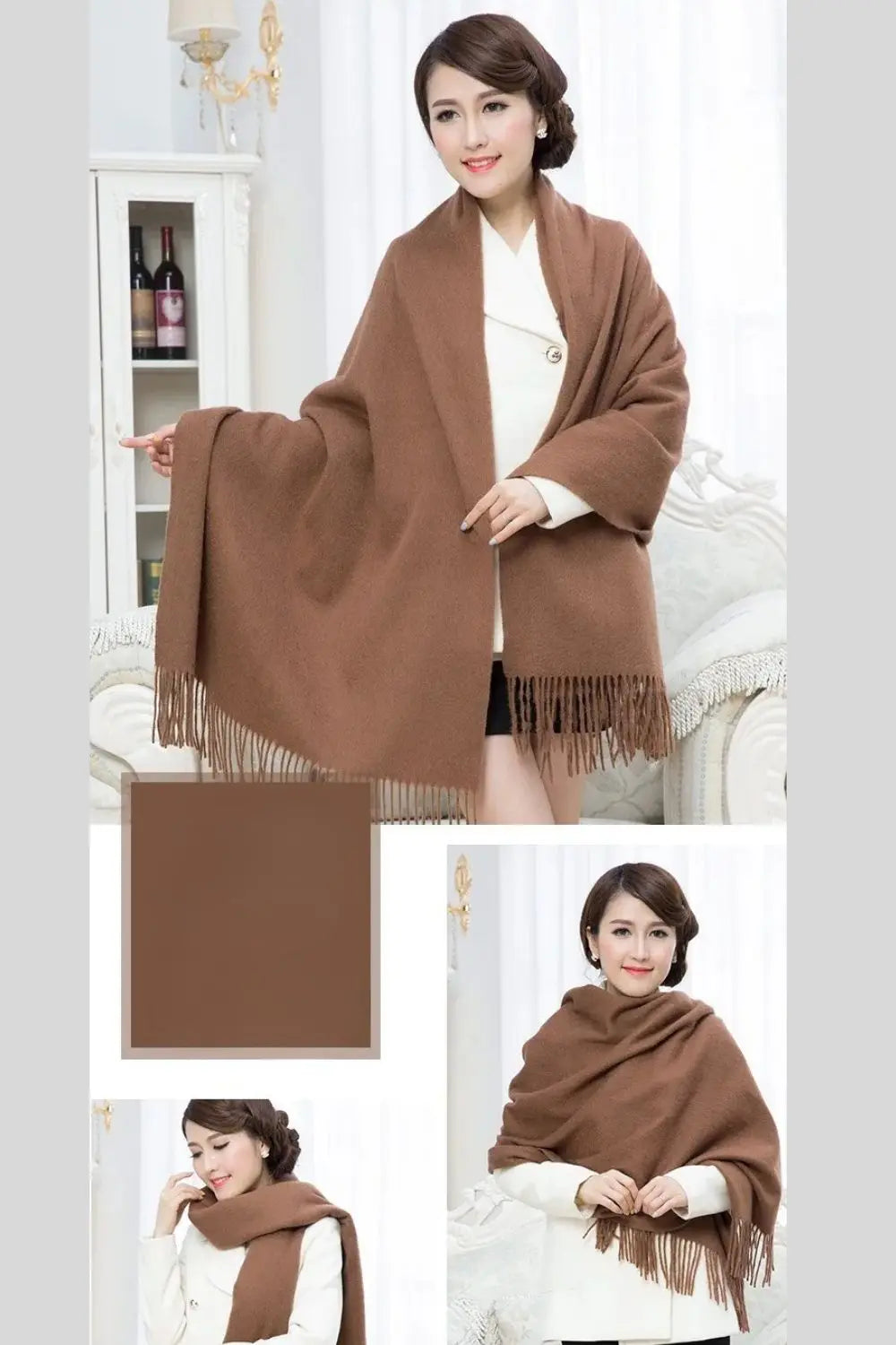 Echarpe femme laine LINNEA Coeur de Foulard