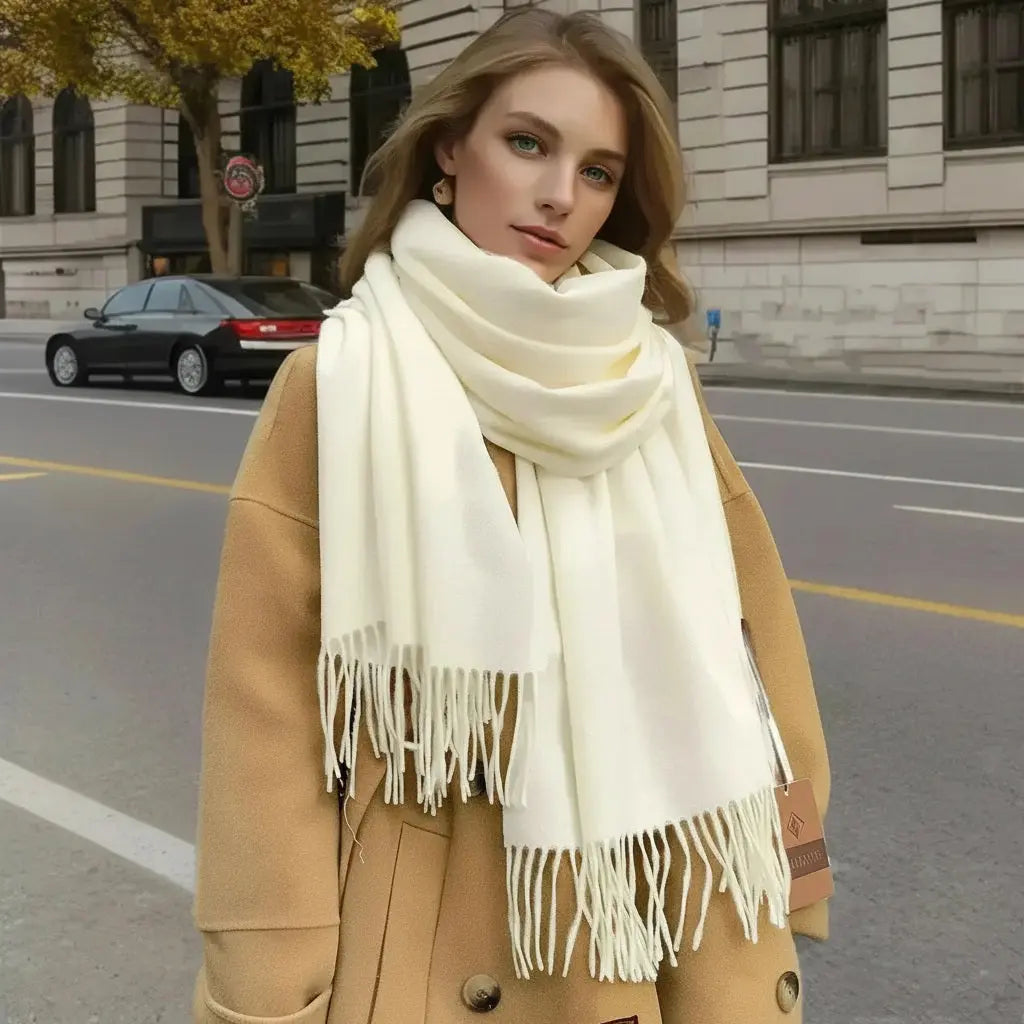 Echarpe femme luxe ANNIKA - Coeur de Foulard