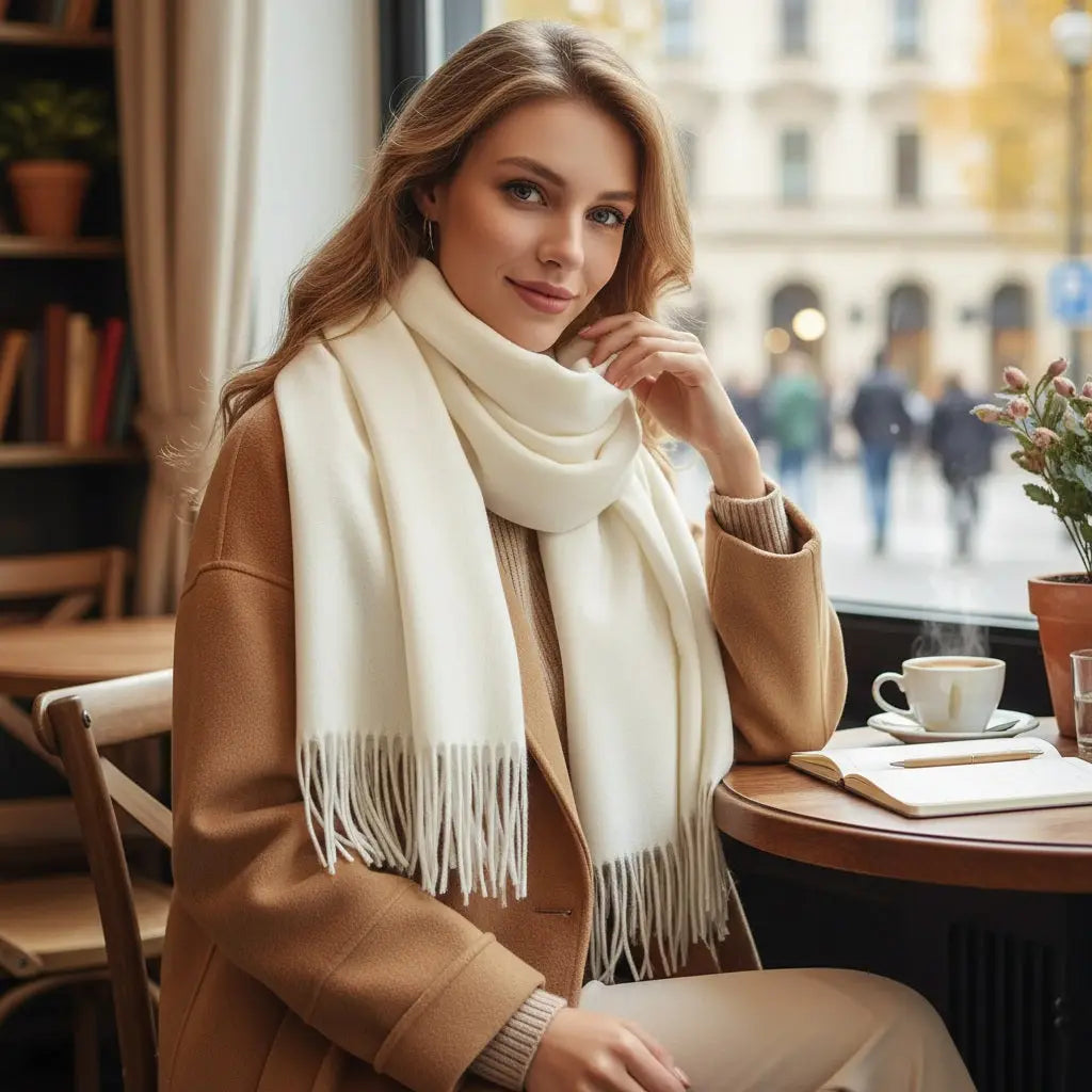 Echarpe femme luxe ANNIKA - Coeur de Foulard