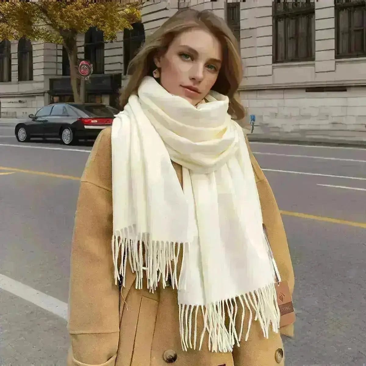 Echarpe femme luxe ANNIKA - Coeur de Foulard