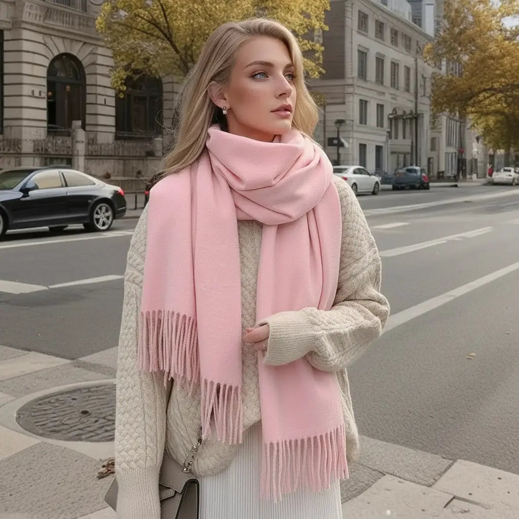Echarpe femme luxe ASTRID - Coeur de Foulard