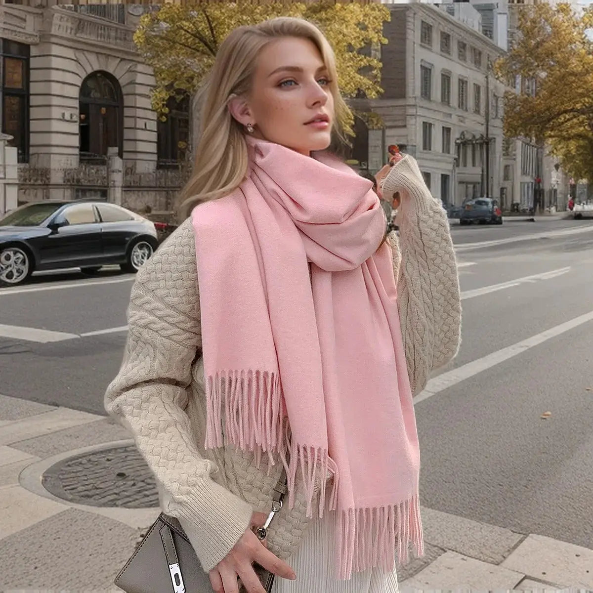 Echarpe femme luxe ASTRID - Coeur de Foulard