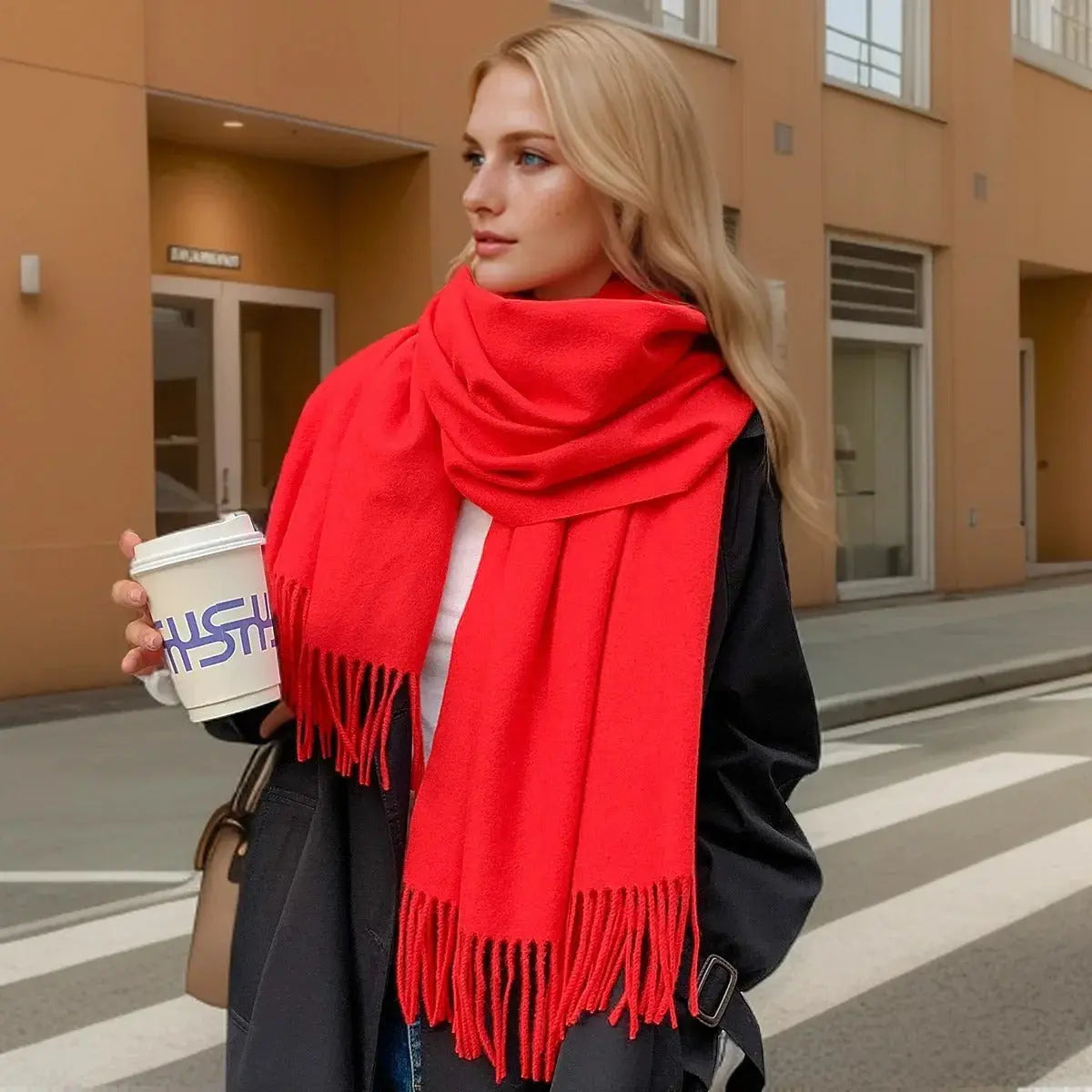 Echarpe femme luxe BRITA - Coeur de Foulard