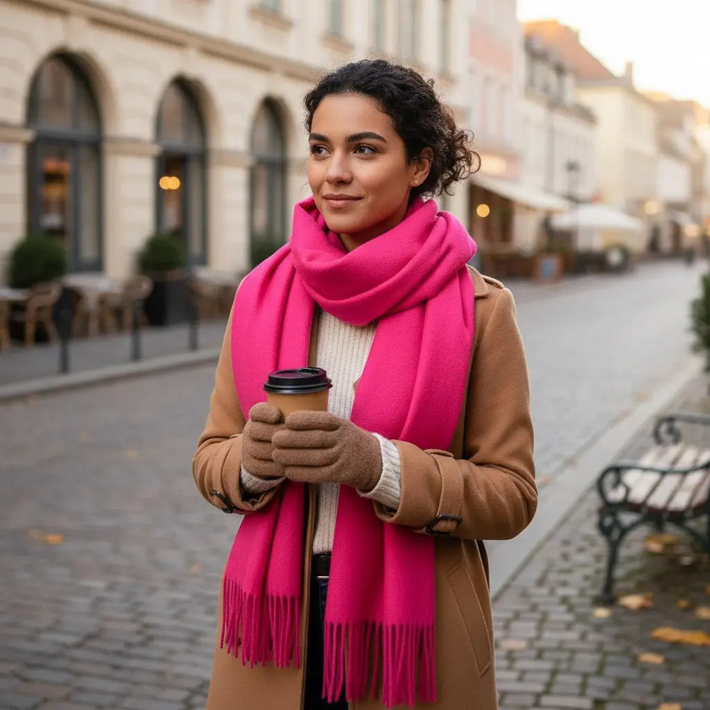 Echarpe femme luxe DAGMAR - Coeur de Foulard