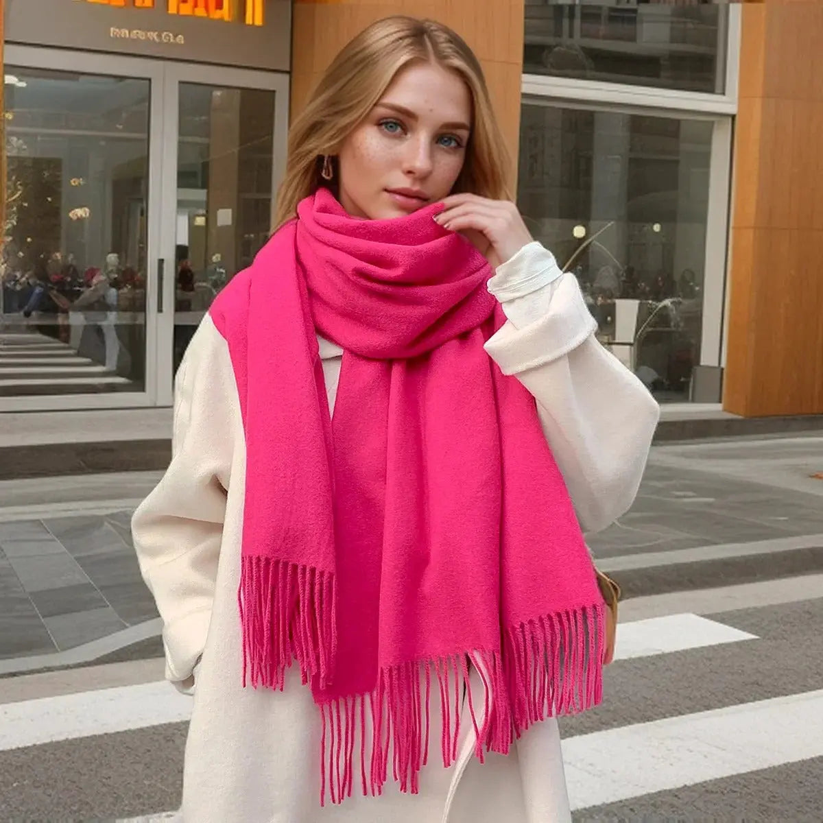 Echarpe femme luxe DAGMAR - Coeur de Foulard