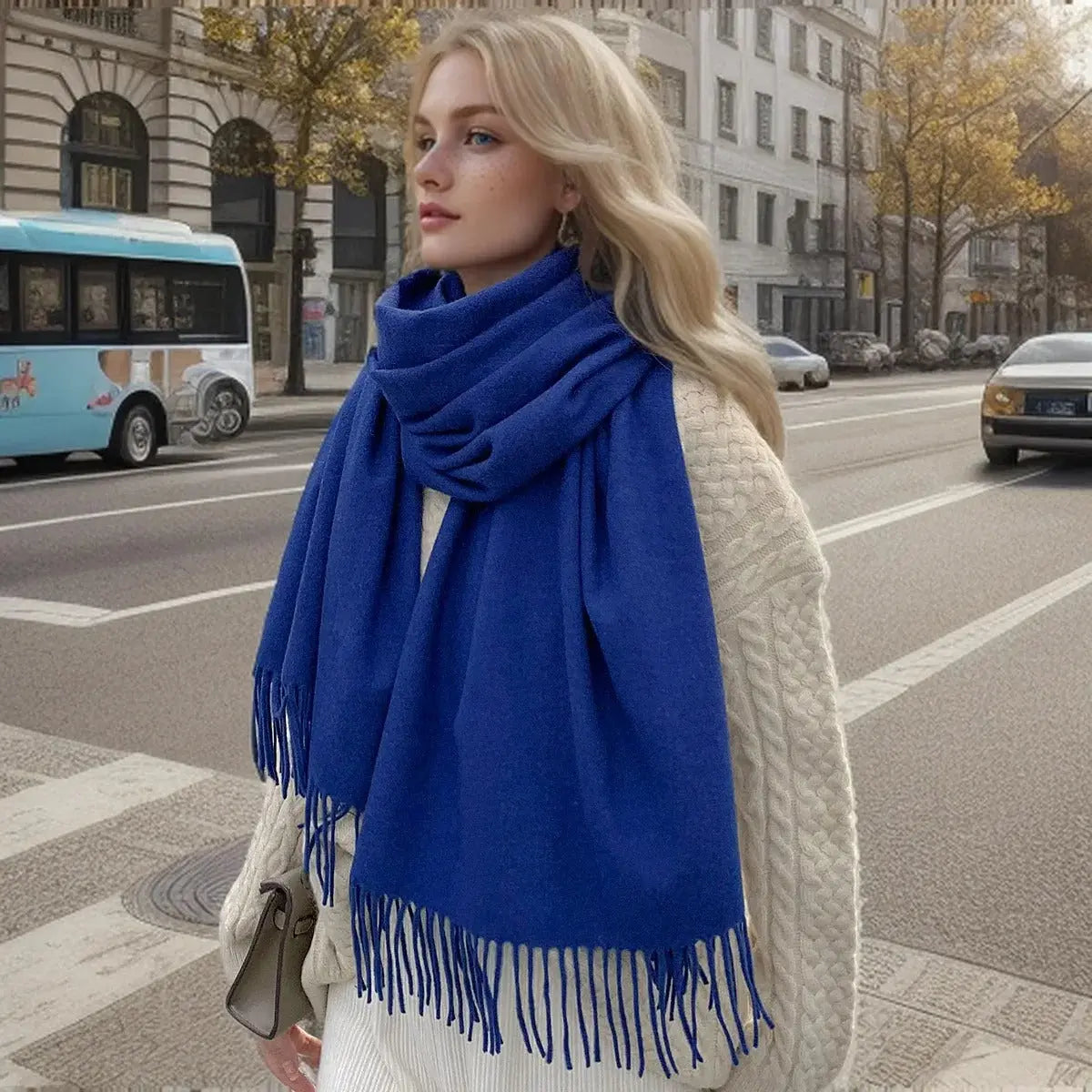 Echarpe femme luxe EBBA - Coeur de Foulard