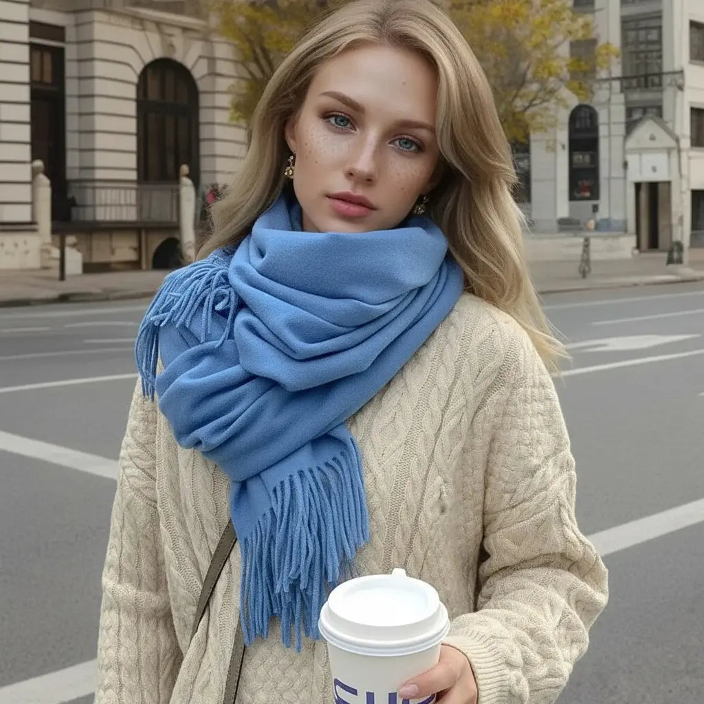Echarpe femme luxe EDDA - Coeur de Foulard