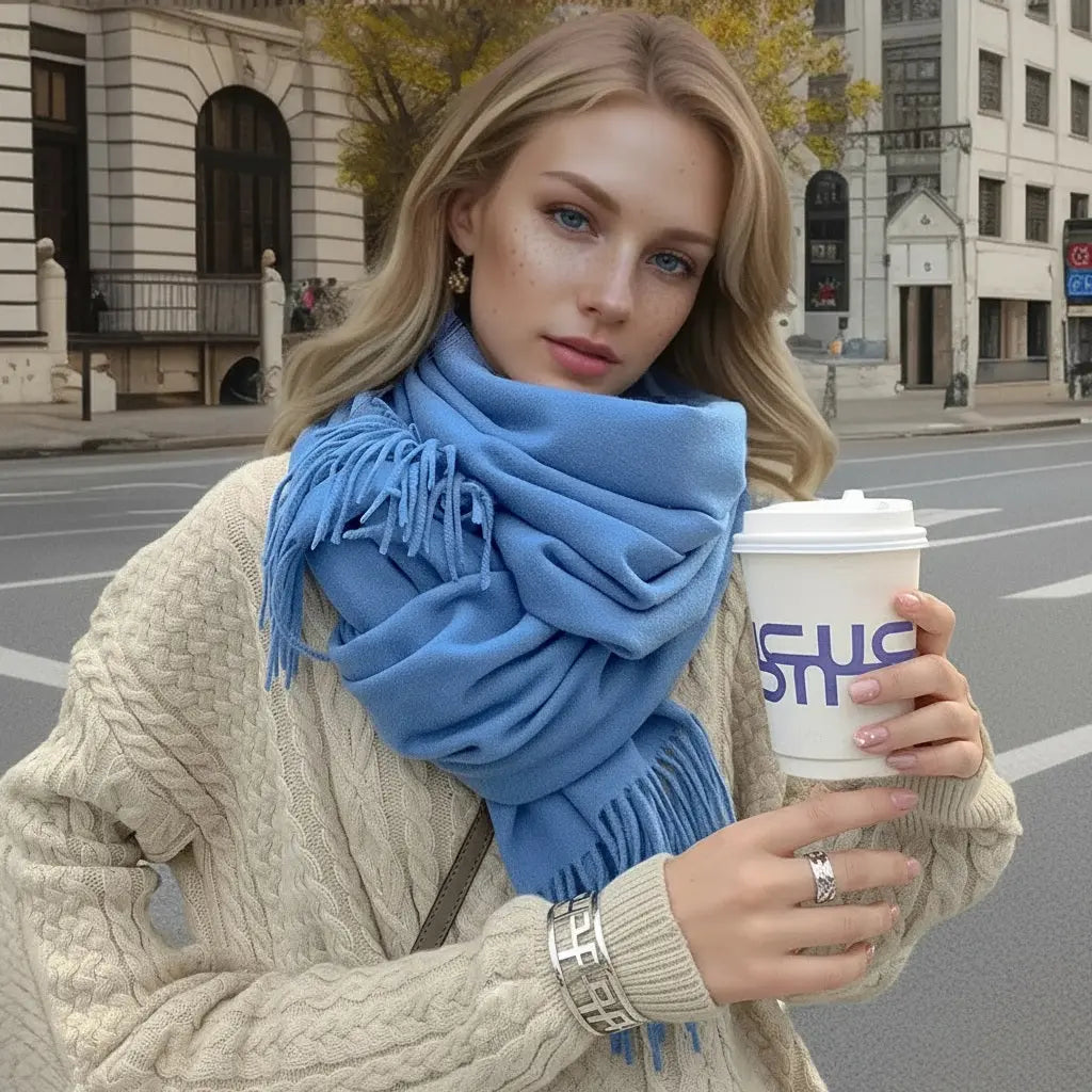Echarpe femme luxe EDDA - Coeur de Foulard