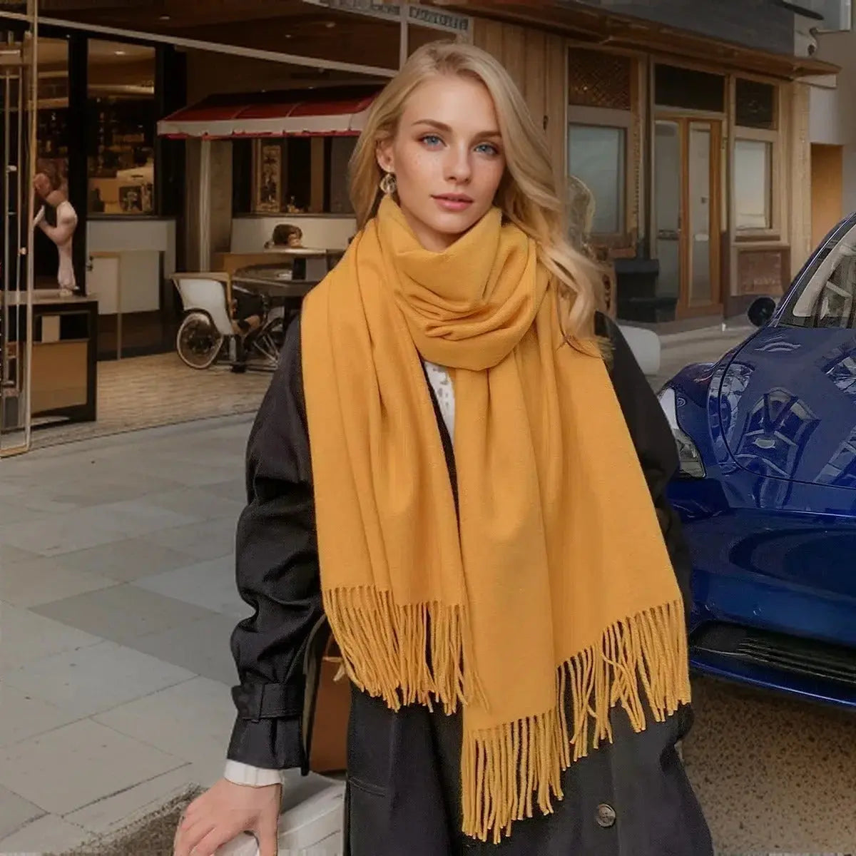 Echarpe femme luxe EDITH - Coeur de Foulard