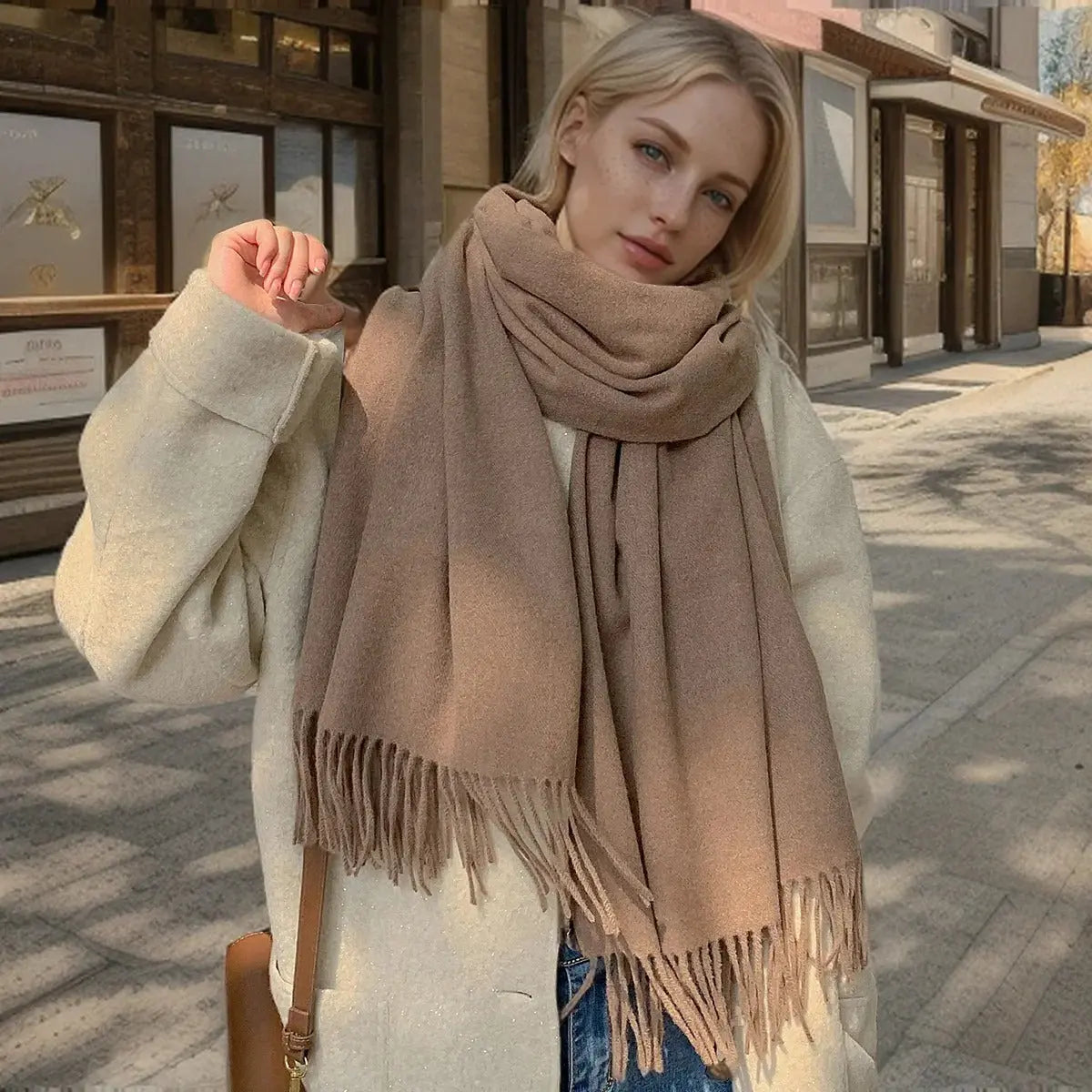 Écharpe Femme Luxe InTheStreet Coeur de Foulard