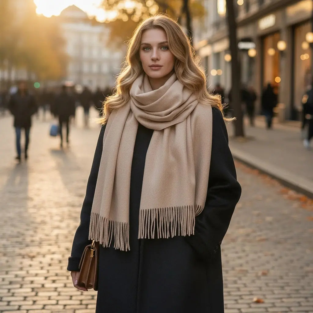 Echarpe femme luxe ELINA - Coeur de Foulard
