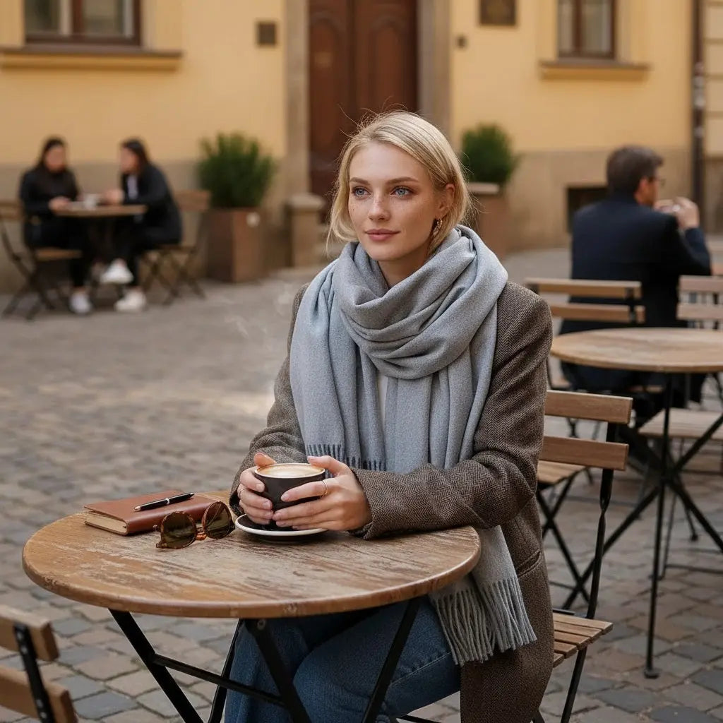 Echarpe femme luxe ELISE - Coeur de Foulard
