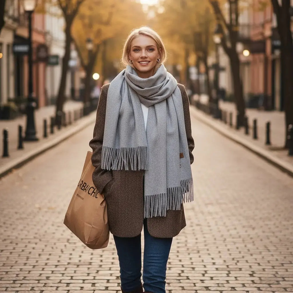 Echarpe femme luxe ELISE - Coeur de Foulard