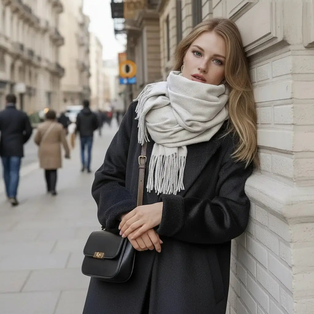 Echarpe femme luxe ELLA - Coeur de Foulard