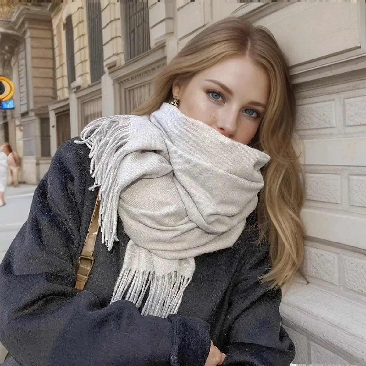 Echarpe femme luxe ELLA - Coeur de Foulard