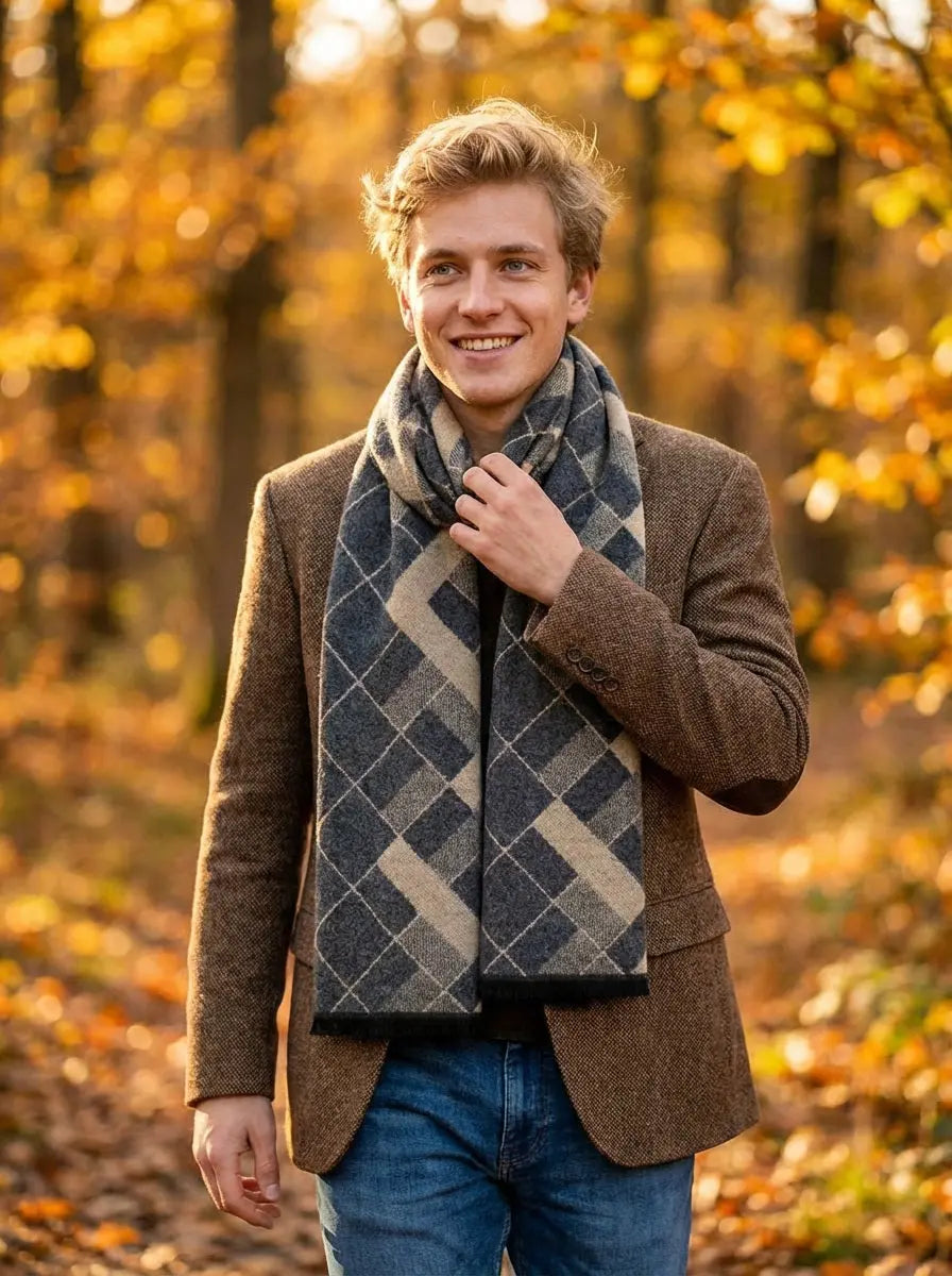 Echarpe homme AIDEN - Coeur de Foulard