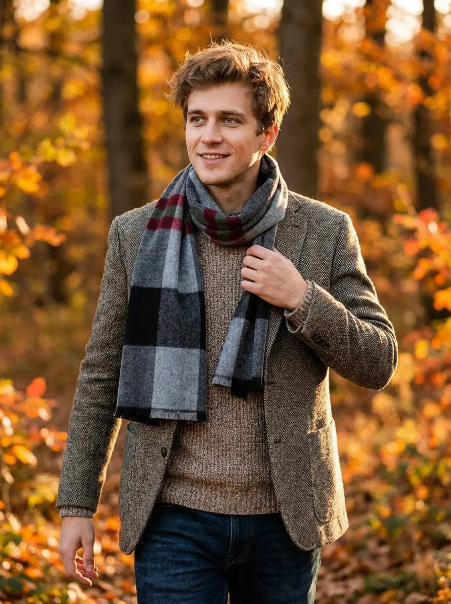 Echarpe homme ALFSIGR - Coeur de Foulard