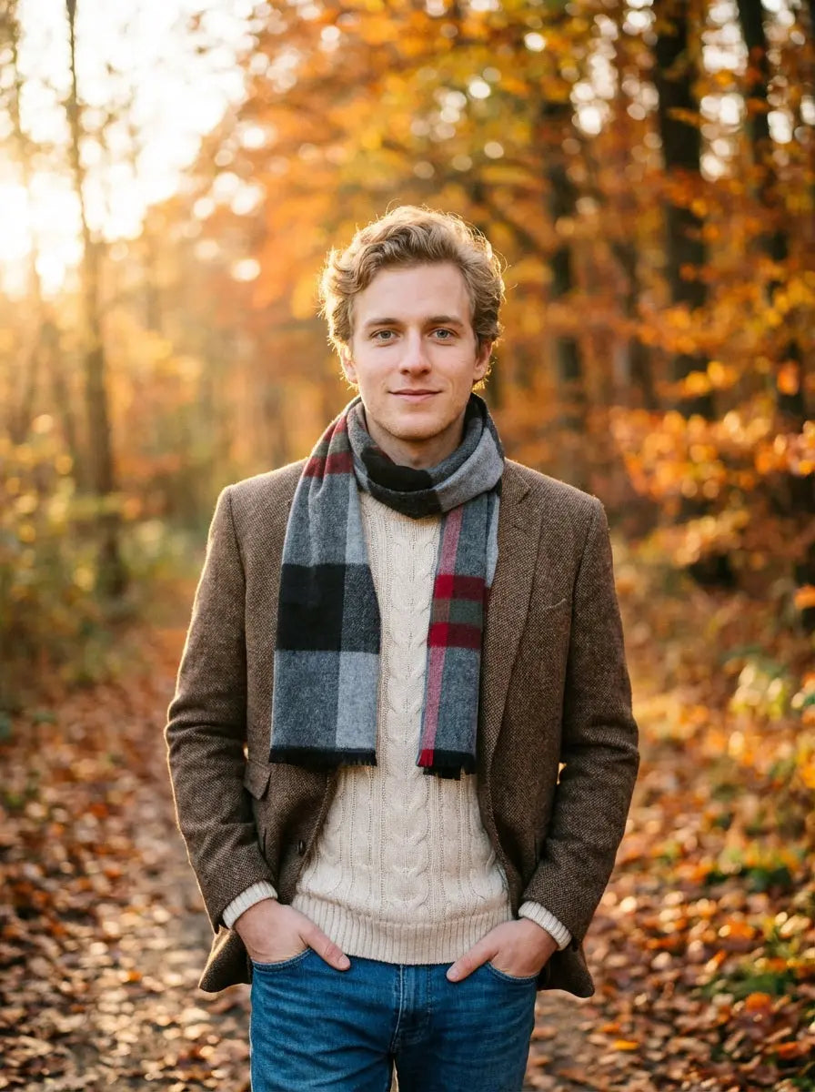 Echarpe homme ALFSIGR - Coeur de Foulard