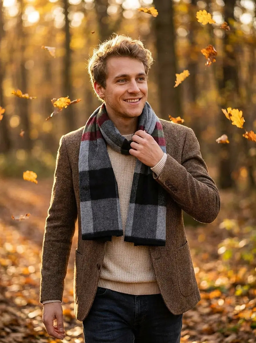 Echarpe homme ALFSIGR Coeur de Foulard