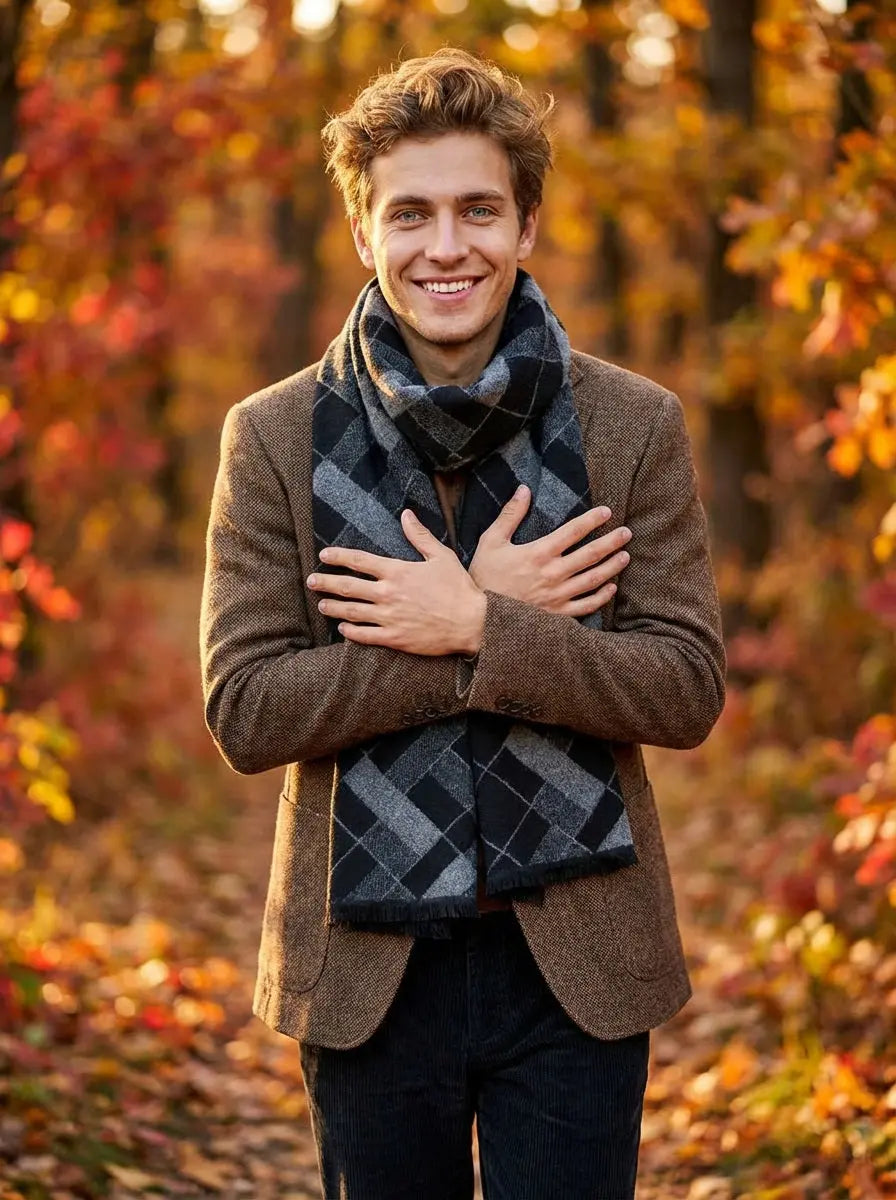 Echarpe homme AUSTIN - Coeur de Foulard