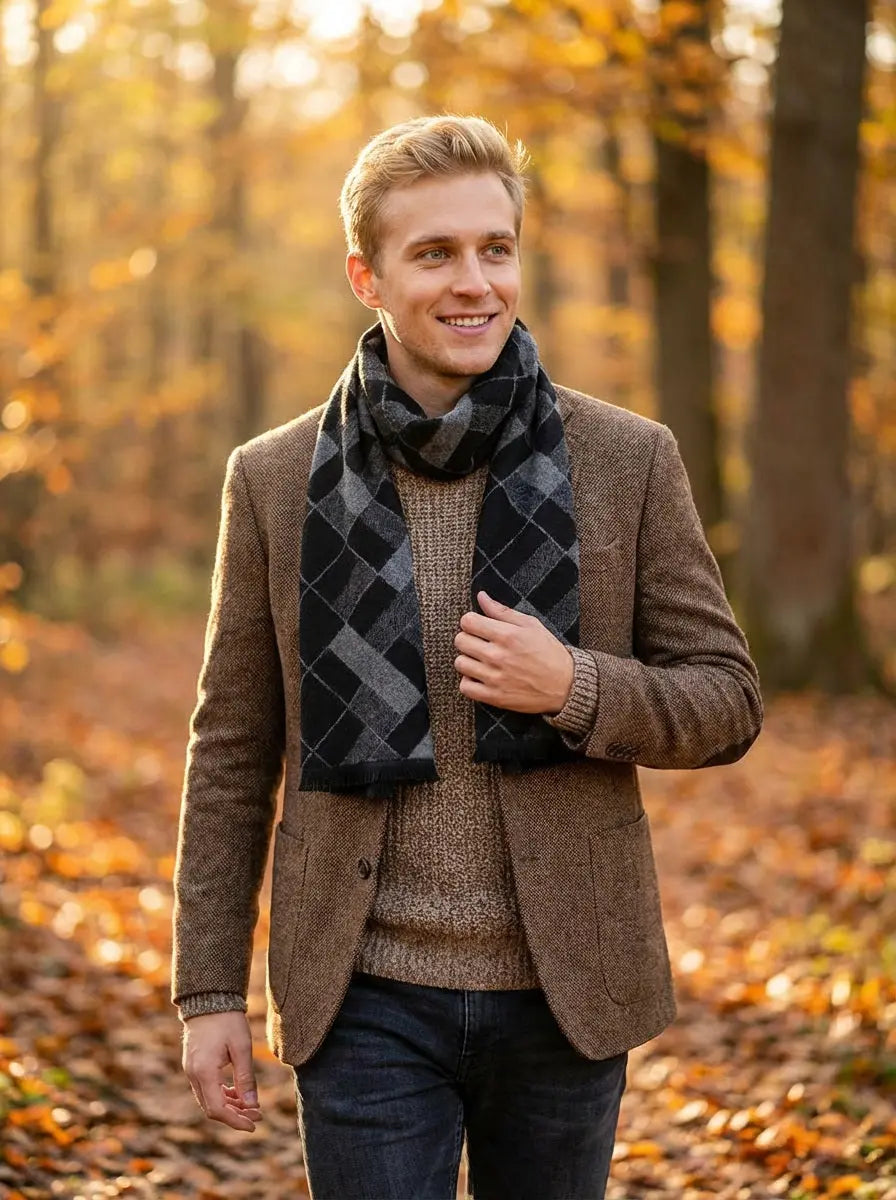 Echarpe homme AUSTIN - Coeur de Foulard