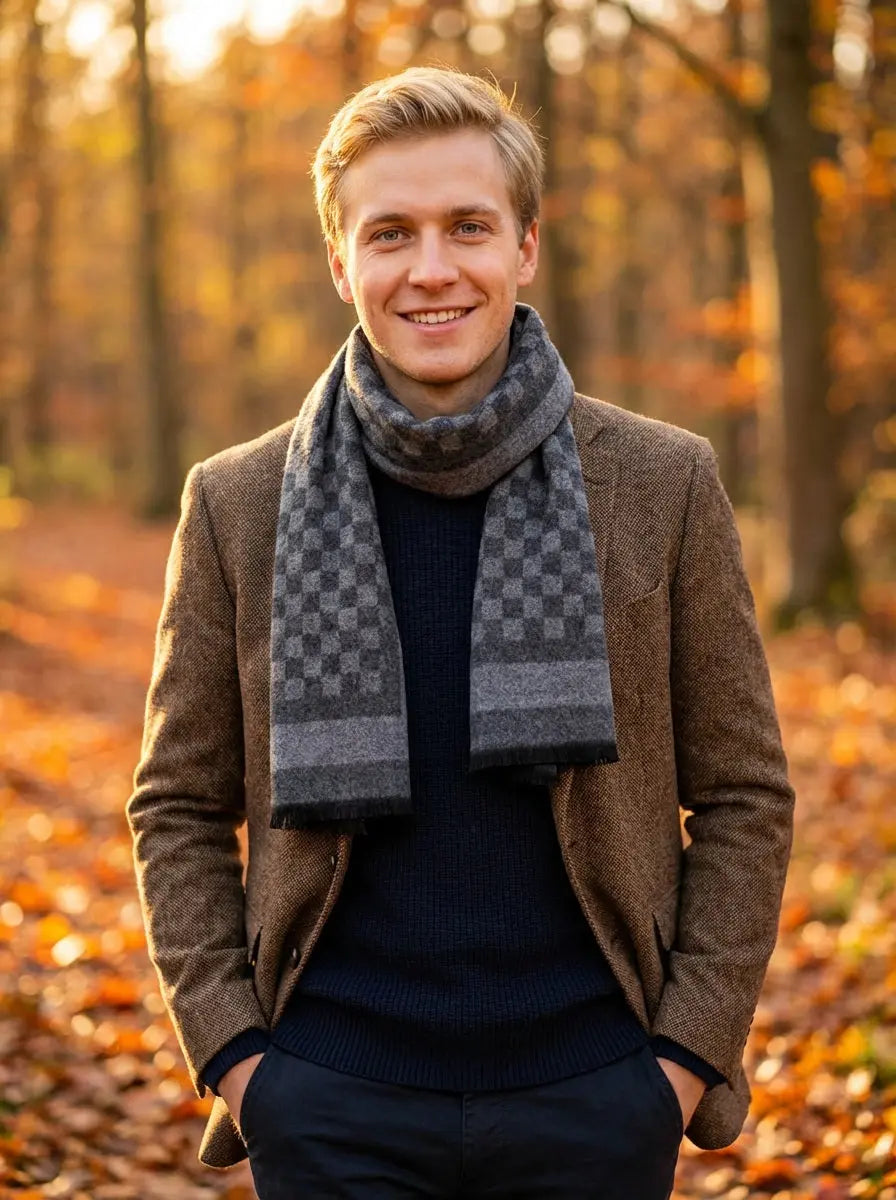 Echarpe homme BLAKE - Coeur de Foulard