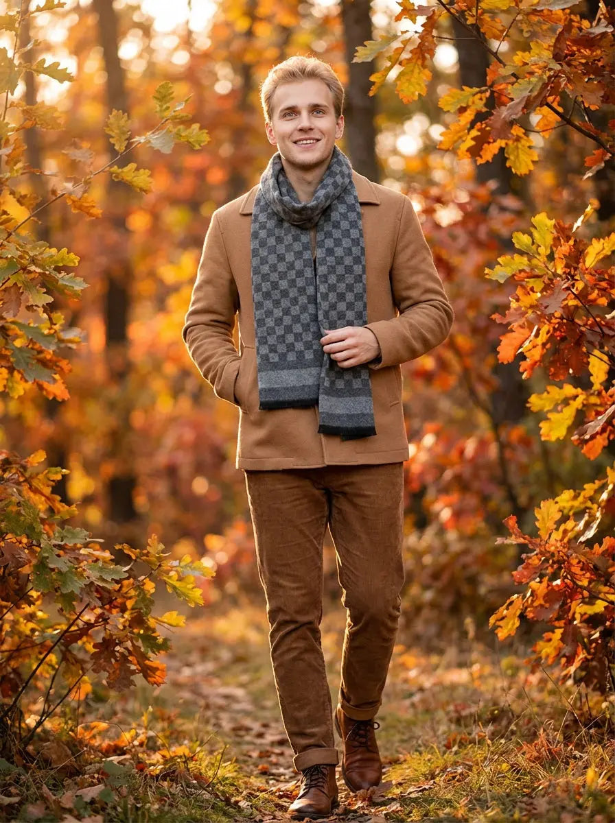 Echarpe homme BLAKE - Coeur de Foulard