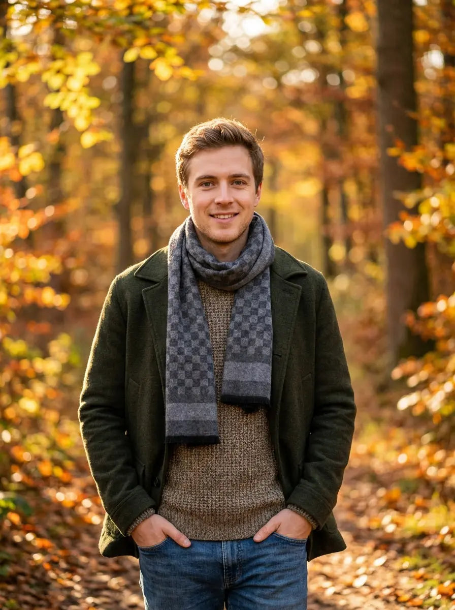 Echarpe homme BLAKE - Coeur de Foulard