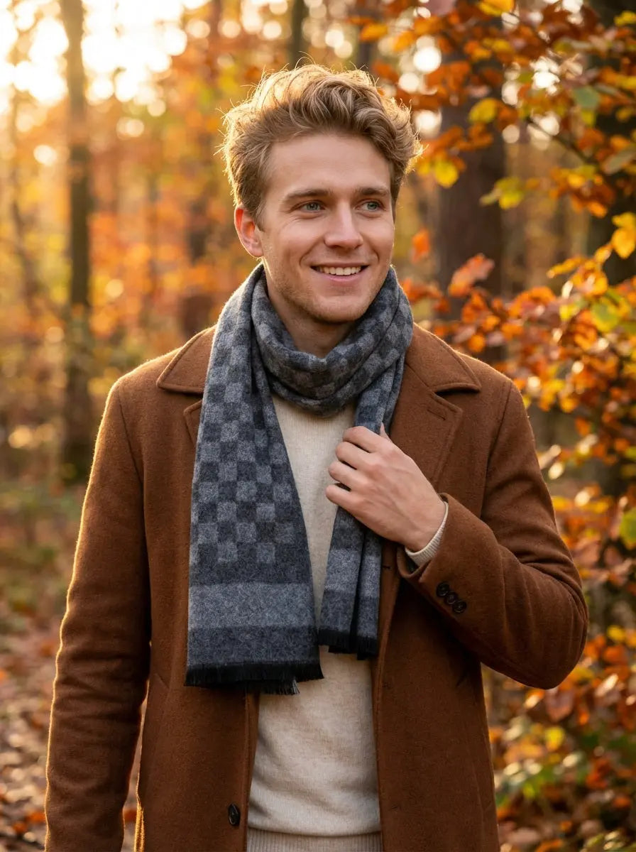 Echarpe homme BLAKE - Coeur de Foulard