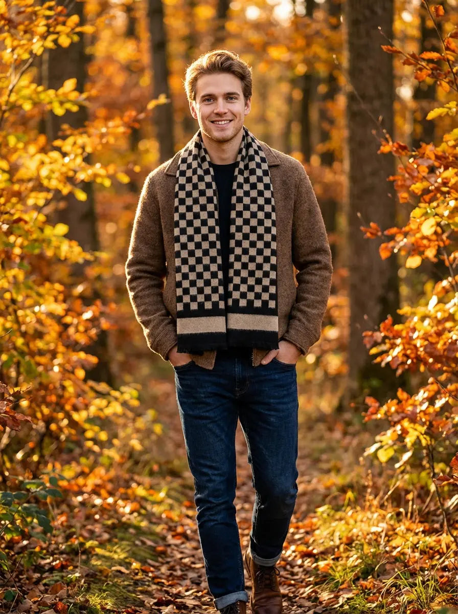 Echarpe homme BRANDON - Coeur de Foulard