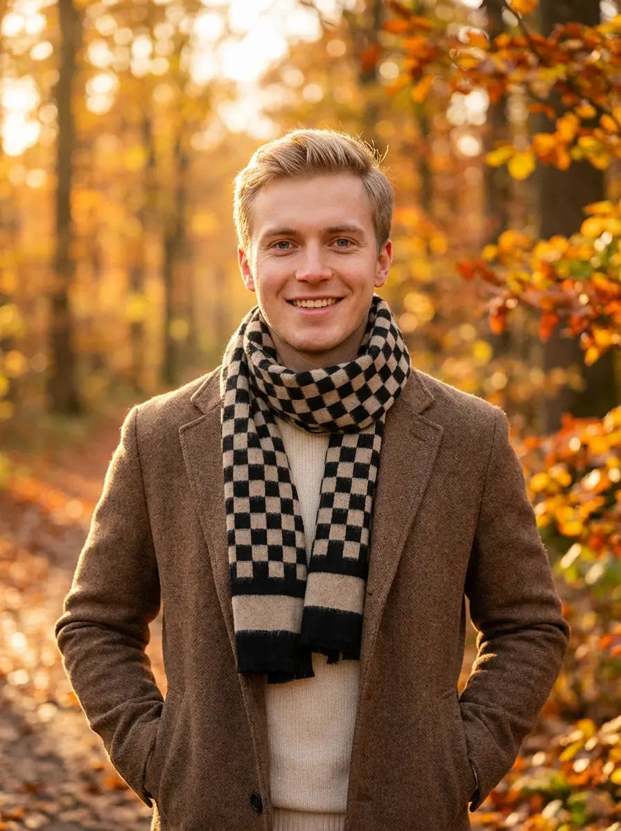 Echarpe homme BRANDON - Coeur de Foulard