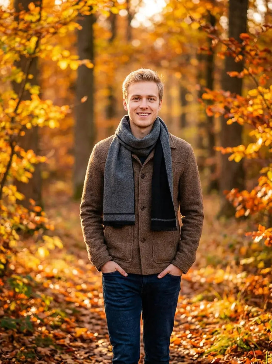 Echarpe homme BRYCE - Coeur de Foulard