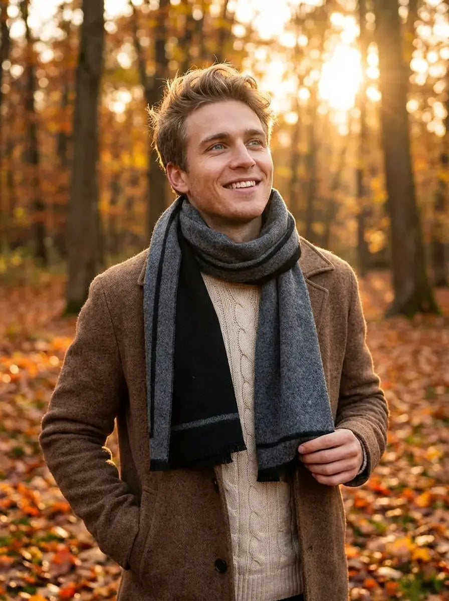 Echarpe homme BRYCE - Coeur de Foulard