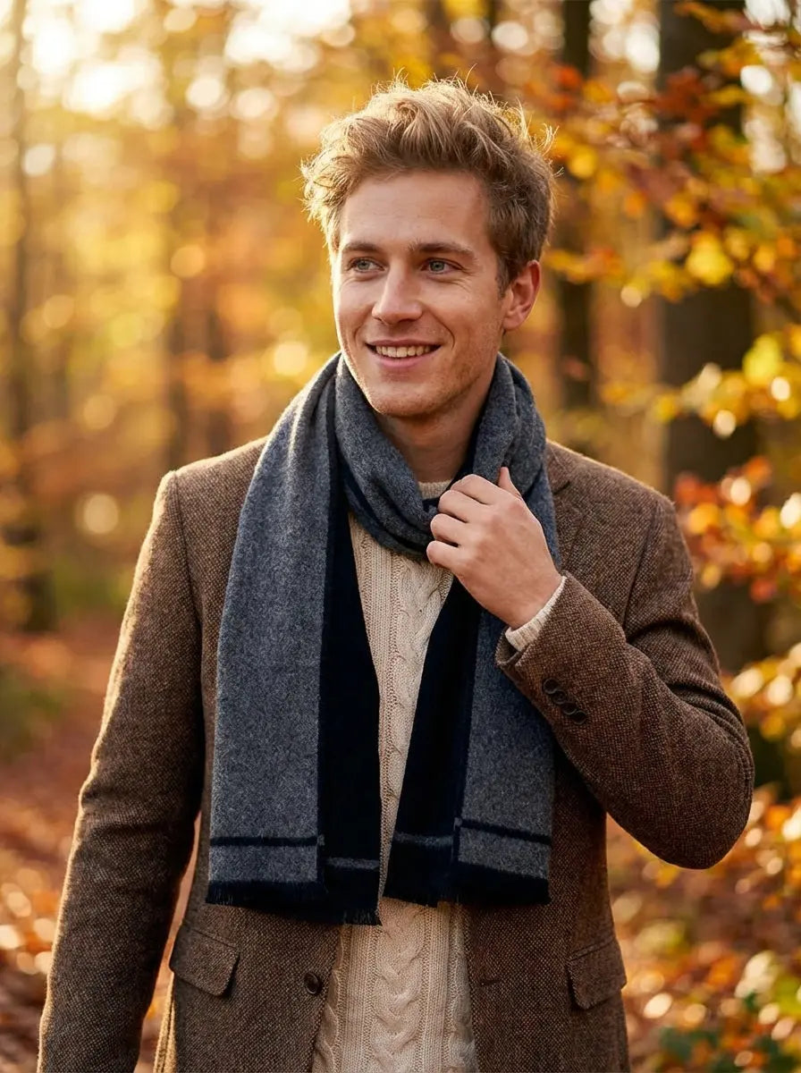 Echarpe homme BRYCE - Coeur de Foulard