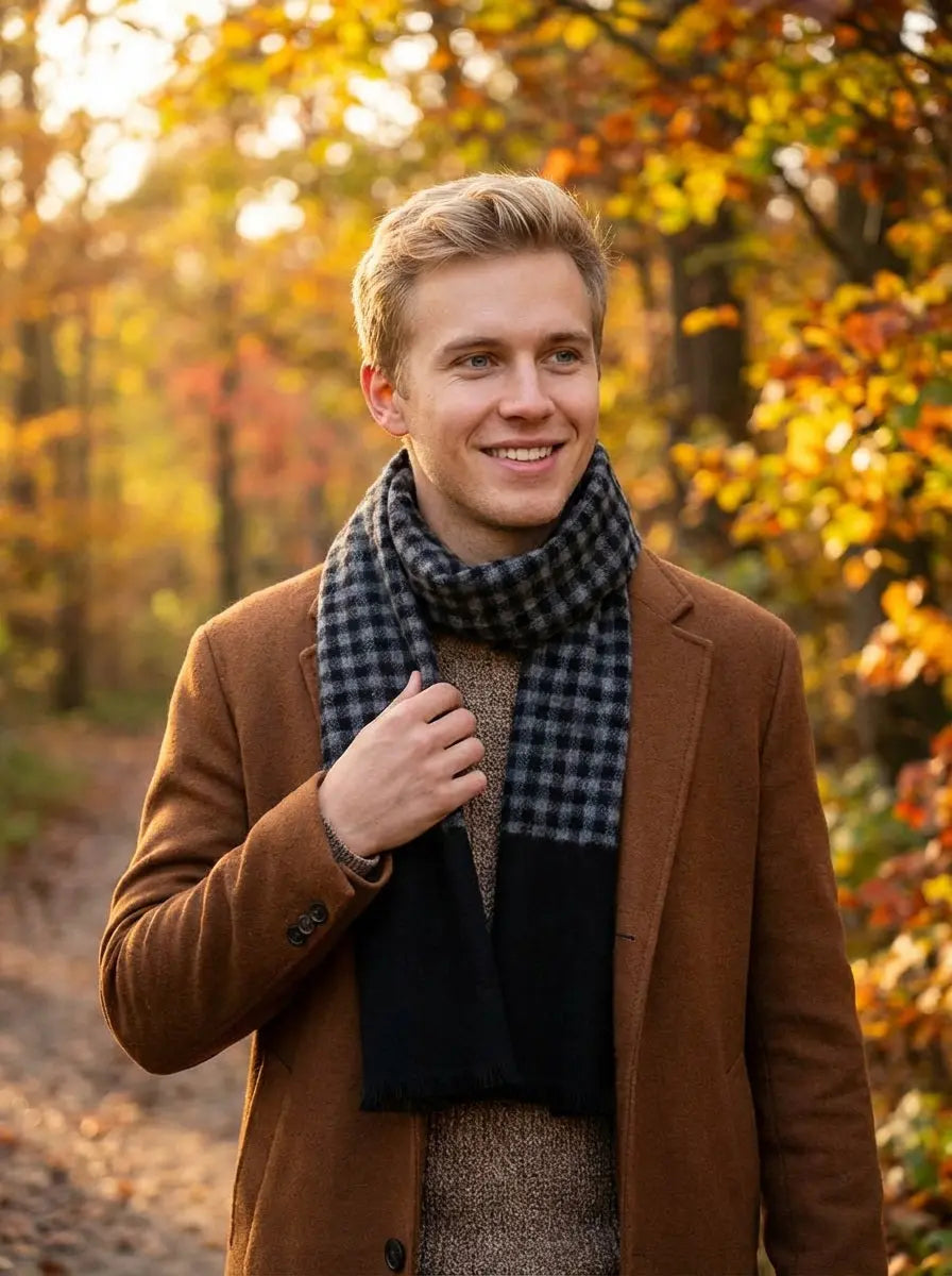 Echarpe homme CARSON - Coeur de Foulard