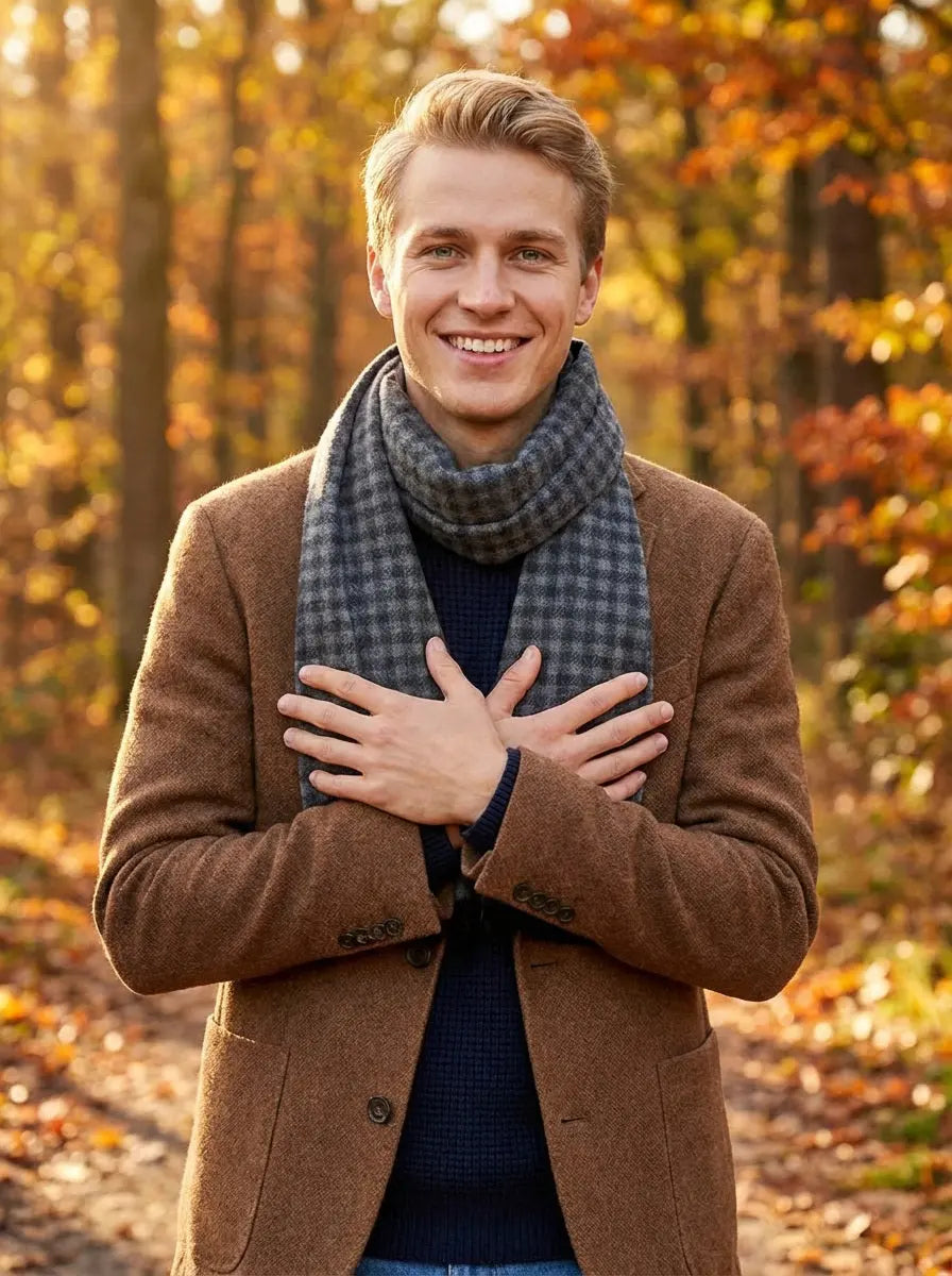 Echarpe homme CHASE - Coeur de Foulard