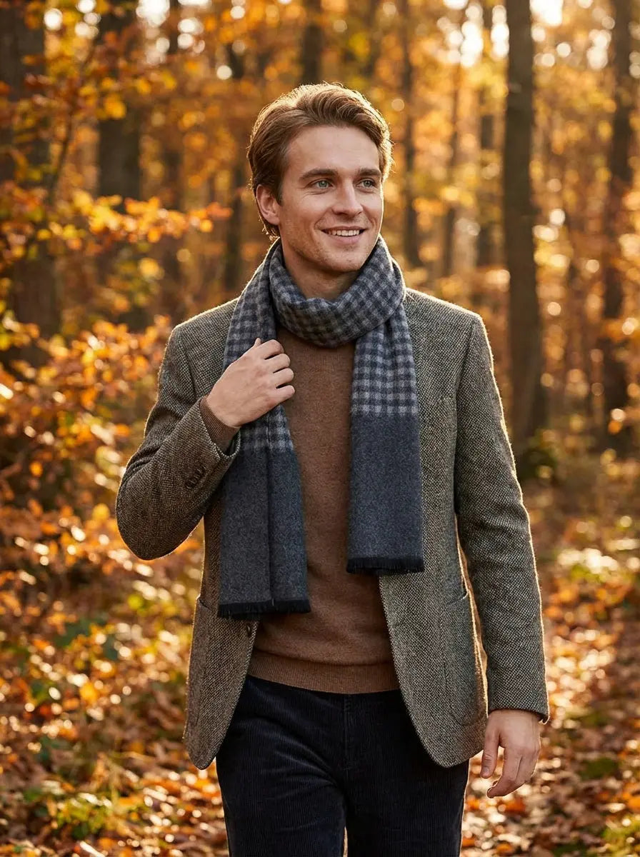 Echarpe homme CHASE - Coeur de Foulard