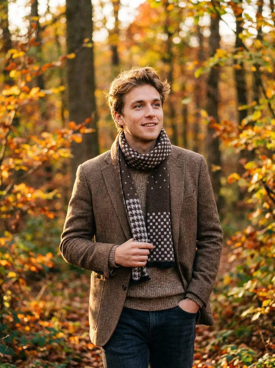 Echarpe homme CODY - Coeur de Foulard