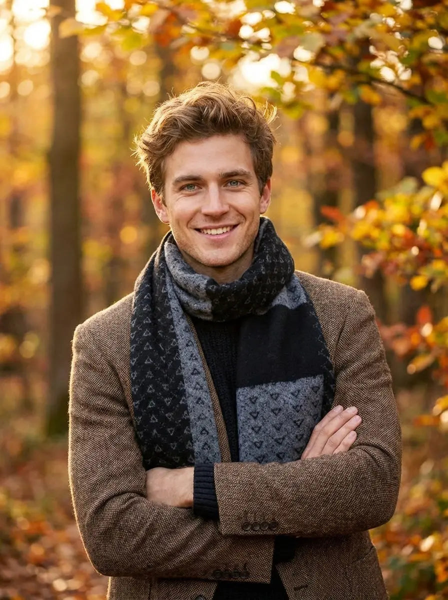 Echarpe homme COLTON - Coeur de Foulard