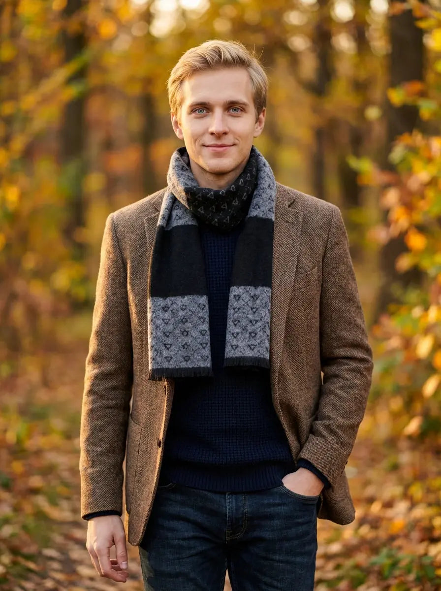 Echarpe homme COLTON - Coeur de Foulard