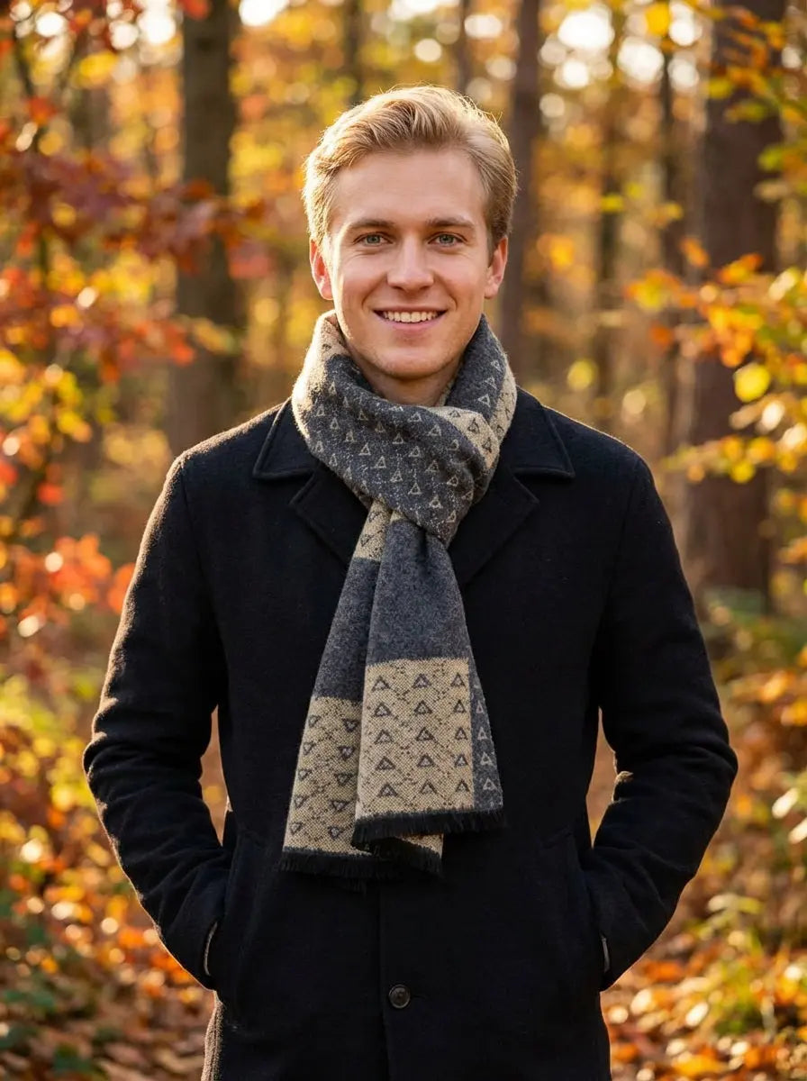 Echarpe homme CONNOR - Coeur de Foulard