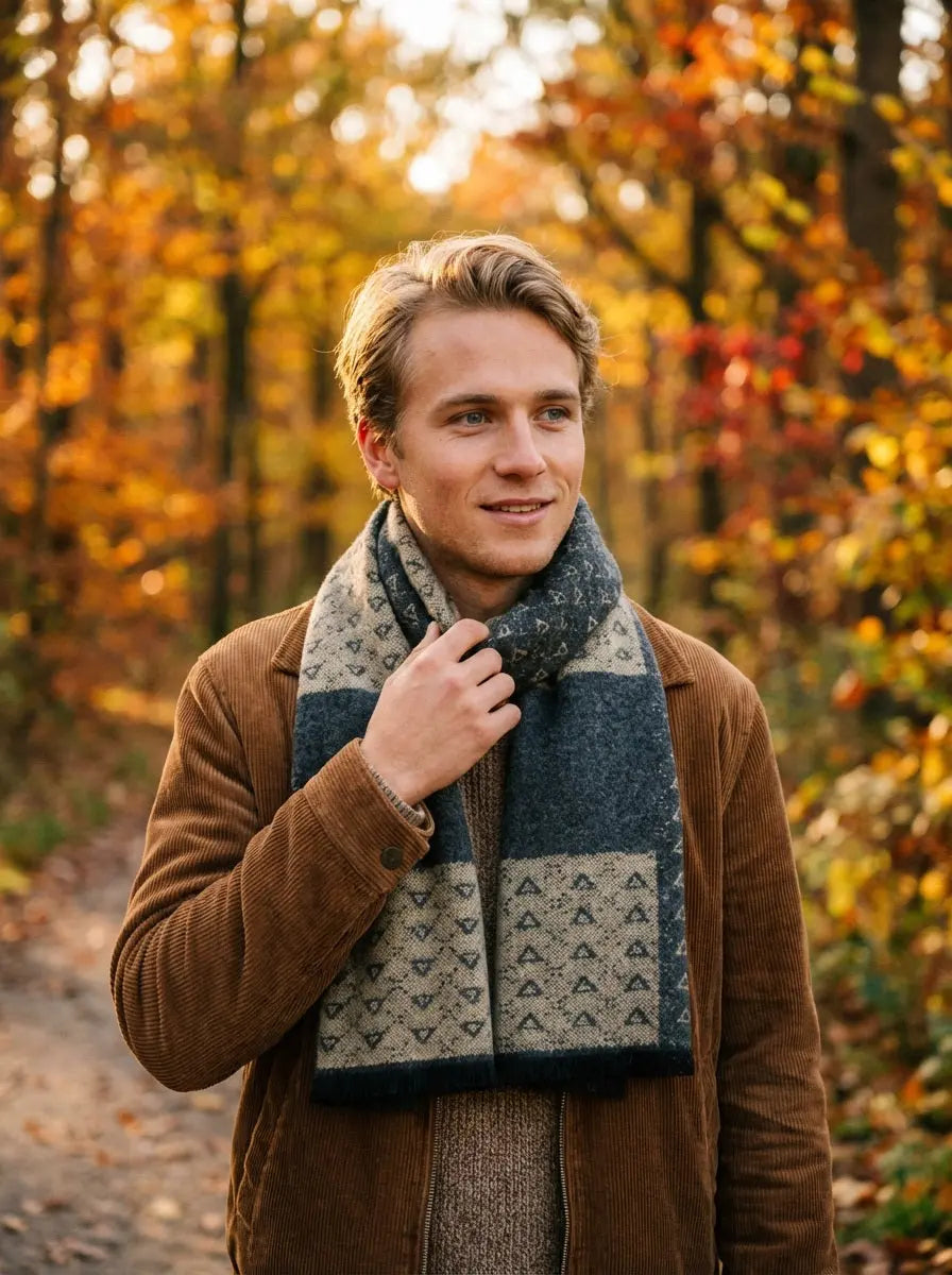 Echarpe homme CONNOR - Coeur de Foulard