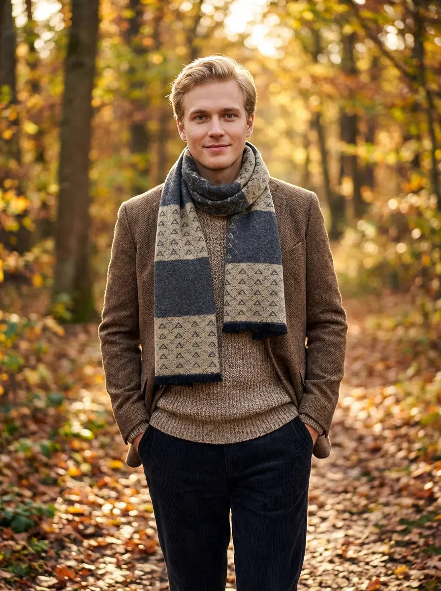 Echarpe homme CONNOR - Coeur de Foulard