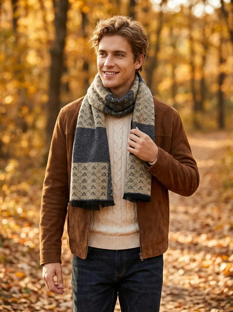 Echarpe homme CONNOR - Coeur de Foulard
