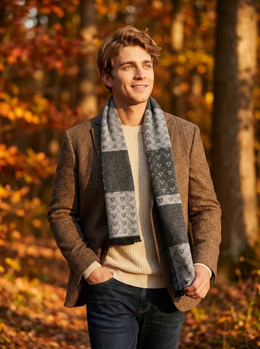 Echarpe homme COOPER - Coeur de Foulard