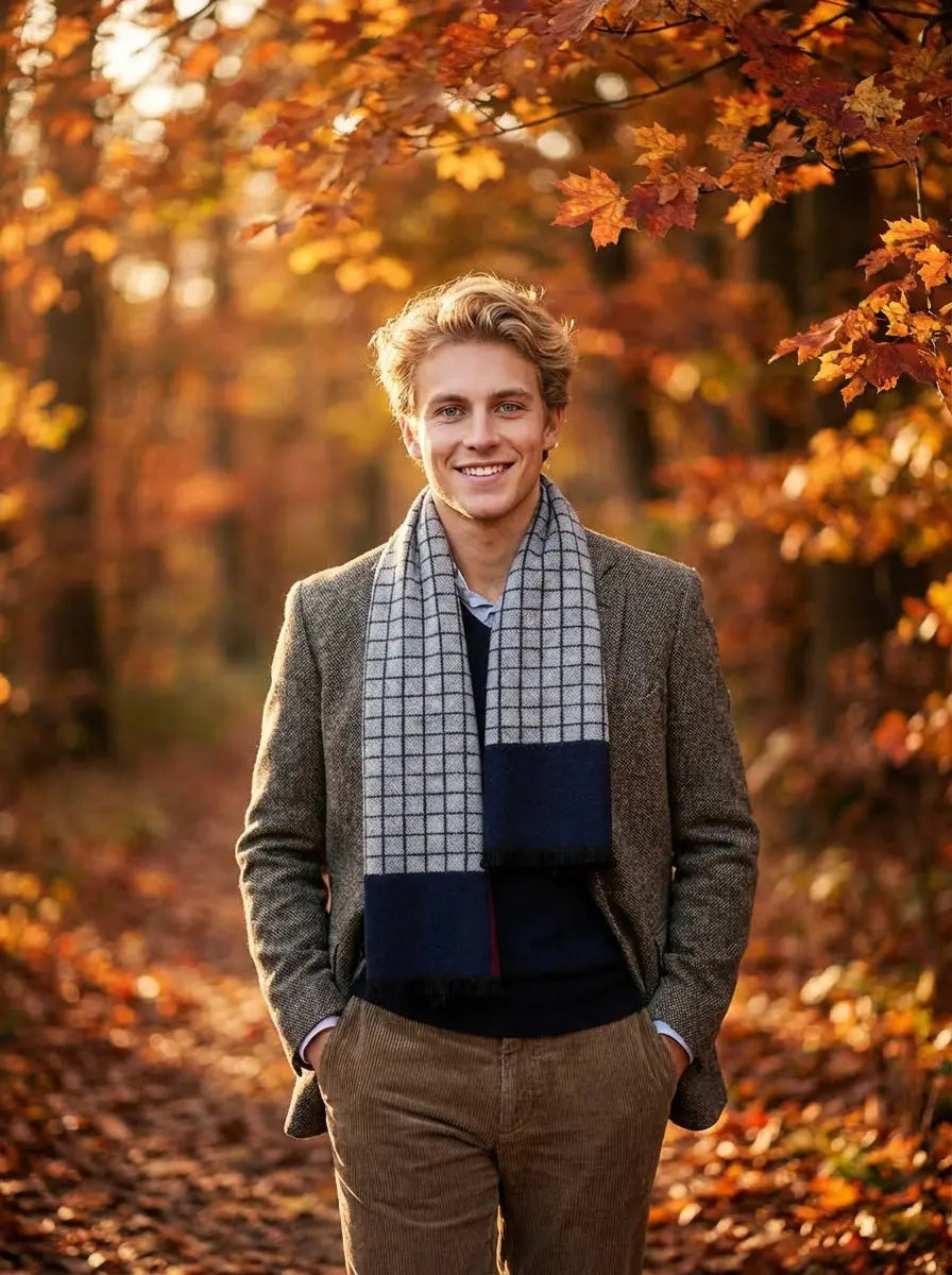 Echarpe homme DAKOTA - Coeur de Foulard