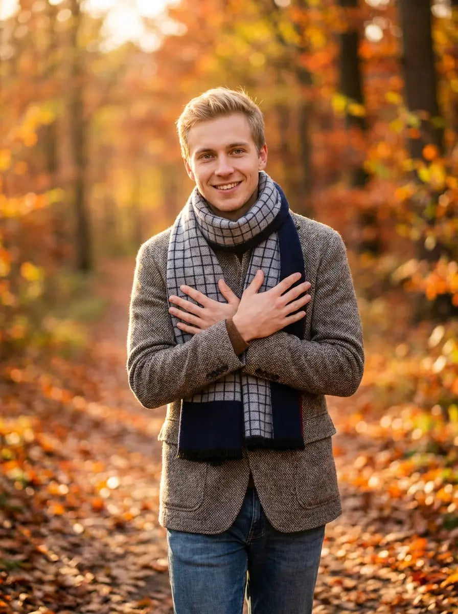 Echarpe homme DAKOTA - Coeur de Foulard