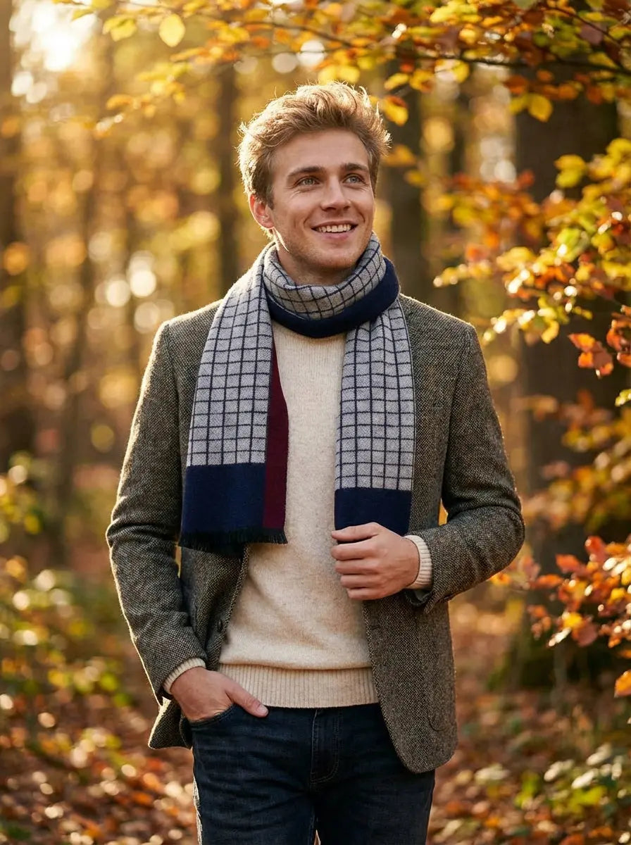 Echarpe homme DAKOTA - Coeur de Foulard