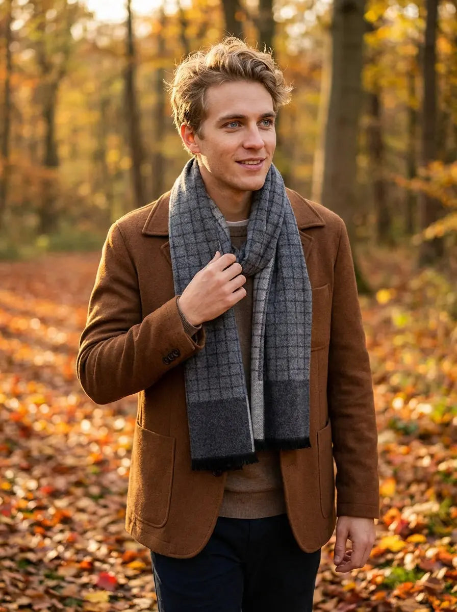 Echarpe homme DEAN - Coeur de Foulard