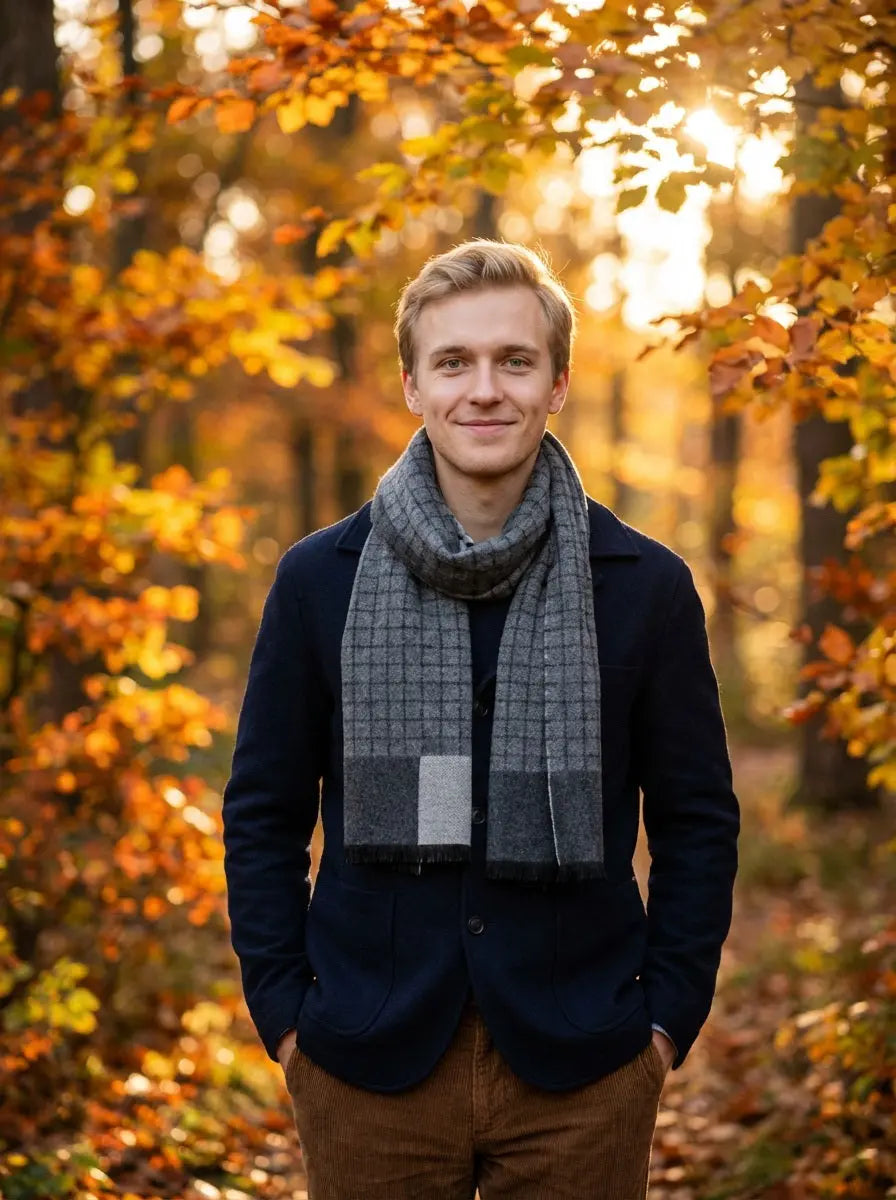 Echarpe homme DEAN - Coeur de Foulard